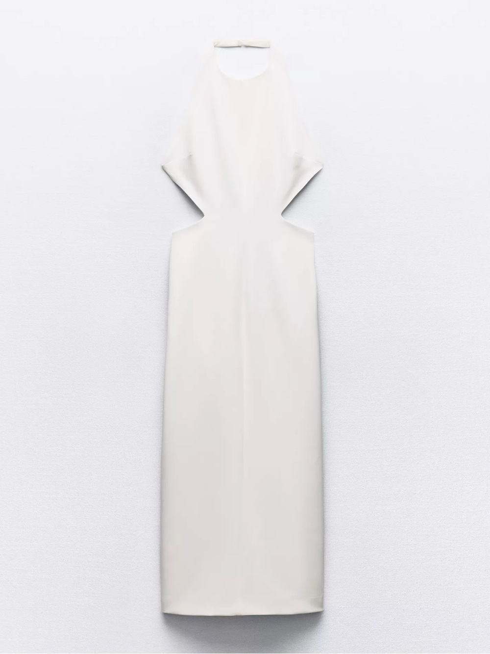 Zara Cutout Halter Mid Dress